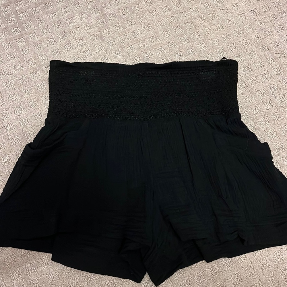 anthropologie linen shorts